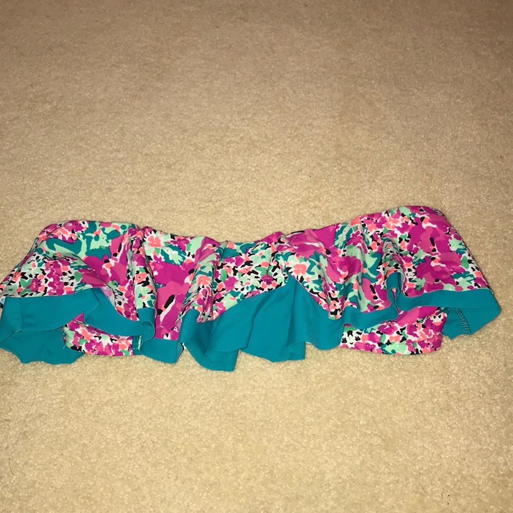 Floral bathing suit top